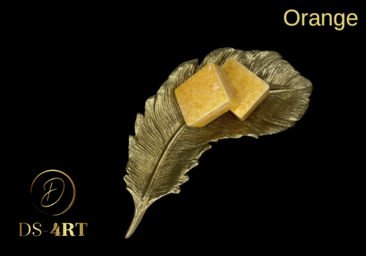 Amberblokje Orange Amber